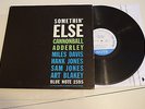 Cannonball Adderley Miles Davis Somethin Else EX DG No R Blue Note lp 1595