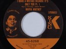 Funk 45 MARVA WHITNEY I Made A Mistake Because It's Only You KING VG++/NM HEAR