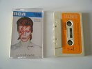 DAVID BOWIE ALADDIN SANE CASSETTE TAPE 1973 ORANGE PAPER LABEL RCA
