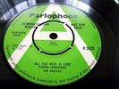 The Beatles, ALL YOU NEED IS LOVE 1967 UK GREEN & WHITE A LABEL DEMO 45 SINGLE.