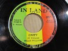WILLIE WILLIAMS unity IN LAND JAMAICA ORIGINAL 45 roots regae VG++ CLEAN