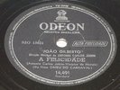JOAO GILBERTO 1959 A Felicidade/ O nosso amor RARE Bossa Jazz 10” 78 RPM BRAZIL