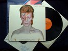DAVID BOWIE, ALADDIN SANE VINYL LP, LYRIC INNER, FANCLUB MEMBERSHIP, 1973 UK, EX