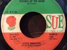 JACKIE BRENSTEN soul r&b rocker 45 Trouble Up The Road / You Ain't The One   Sue