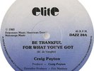 CRAIG PEYTON Be Thankful For What You Got 12