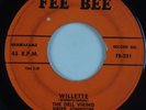 THE DEL VIKING KRIPP JOHNSON: Willette FEE BEE Doo Wop 45 Rare HEAR