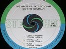 Ornette Coleman - The Shape Of Jazz To Come - Atlantic US Stereo LP Bullseye DG