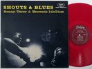 SONNY TERRY BROWNIE McGHEE Shouts & Blues FANTASY LP red vinyl original