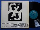 DAVID HOLLAND DEREK BAILEY - Improvisations For Cello And Guitar - german ECM