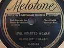 BLIND BOY FULLER MELOTONE 6-05-64 BLUES 78 RPM RECORD E+