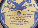 MISSISSIPPI SHEIKS BLUEBIRD 5474 BLUES 78 RPM RECORD V+
