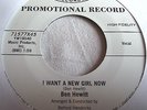 BEN HEWITT   I WANT A NEW GIRL NOW ** Re-issue MERCURY 45 MINT-