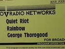 2Lps RADIO only RAINBOW  George Thorogood QUIET RIOT 1984 RKO 