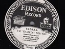 150p.  Edison Electric DD - Vauhn De Leath - Ka-razy For You & When I'm Walkin'