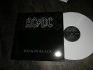 SUPERBE 33T COLLECTOR VYNILE BLANC  ACDC  BACK IN BLACK