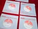 Collect of 5 BBC Sound effects LP33 Records of various aircraft airoplane sounds