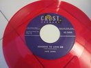 1957 ROCKABILLY 45 JACK LEWIS EDDIE COCHRAN RAY STANLEY RED VINYL CREST I.O.U.