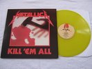 METALLICA.KILL EM ALL.LP.+ INSERT.MFN REISSUE.2015.YELLOW VINYL NR MINT/NR MINT.