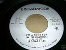 LEONARD LEE-I'M A POOR BOY..U.S BROADMOOR PROMO