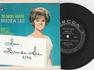 BRENDA LEE rare 33rpm album teaser ep 