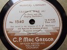 Al Perry & Singing Surfriders MacGregor 1539    78 rpm  Hawaiian Guitar