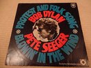 BOB DYLAN - PROTEST UND FOLK SONGS/BLOWIN IN THE WIND ++ RARE CLUB LP ++