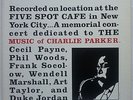 CHARLIE PARKER a night at the five spot SIGNAL S1204 1st. pressing. NM / EX. TOP