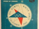 OLYMPIC SOUVENIR OPENING DAY CEREMONIES 1960 WINTER GAMES LP YELLOW VINYL RARE