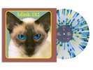 BLINK 182 CHESHIRE CAT VINYL LP CLEAR WITH BLUE AND YELLOW SPLATTER