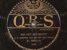 78 RPM -- J. C. Johnson and His Five Hot Sparks, QRS 7064, E-V+  Jazz