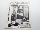 JOHN LENNON PLASTIC ONO BAND 1969  SHEETMUSIC   GIVE PEACE A CHANCE   SONGSHEET