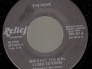 RARE 80s POWER POP 45 THE SIGHS SHE'S NOT THE GIRL I USED TO KNOW RELIEF HEAR