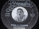 Motown Soul 45 VALADIERS Greetings Tis Is Uncle Sam / Take A Chance Miracle