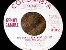 1960s PROMO Northern Soul 45 KENNY GAMBLE 