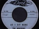 WHISPERS: As I Sit Here / Shake It, Shake It 45 (some lbl wear) rare Soul
