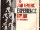 JIMI HENDRIX EXPERIENCE - HEAR MONO DJ Promo 45 & PIC SLV- HEY JOE & 51st ANNIV.