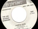 JIMI HENDRIX EXPERIENCE - HEAR MONO DJ Promo 45 - PURPLE HAZE & WIND CRIES MARY