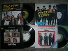 Beatles 4 Single's aus Japan mit Beilagen
