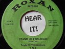 Rare Gospel Breaks Funk Rock 45 TRIALS N' TRIBULATIONS Stand Up For Jesus ROXAN