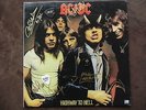 AC-DC HIGHWAY TO HELL LP SIGNED BY 4 NO BON SCOTT + 3 original guitar picks