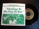 CHRISTMAS Is My Time THE MONKEES 1976 45 single RARE Dolenz Tork Jones photo