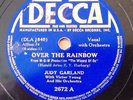 JUDY GARLAND on DECCA 2672 - Over The Rainbow / Jitterbug - Wizard of Oz 1939 V+