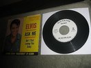 Excellent WHITE LABEL promo Elvis Presley 