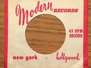 Modern Records Original 1950s 45 rpm Company Sleeve, Rare Variation r&b doo-wop