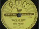 78 Record 1954 Elvis Presley SUN 209 That's All Right / Blue Moon of Kentucky