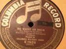Columbia 78 RPM Columbia Military Band E1926 German Patriotic Songs V+