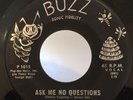 Popcorn Soul R&B 45 Ricky Darwin Ask Me No Questions on Buzz HEAR
