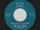 Dicky Williams - That's Where True Love Began / Oh Dreamy Me (Soul, 45)