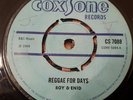 Roy & Enid Reggae For Days UK Blue Coxsone 7
