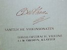 Beethoven Sämtliche Violinsonaten DAVID OISTRACH